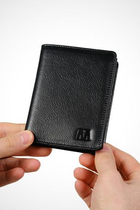 کیف پول مشکی زنانه سایز متوسط MFT Leather Design - کد 828086206