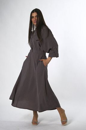 لباس طوسی زنانه بافتنی ABBRA - کد 929889970