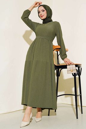 لباس سبز زنانه بافتنی YAZGI MODA - کد 929935278