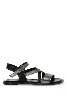 صندل مشکی زنانه پاشنه تخت Nine West - کد 475032914