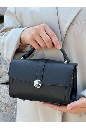 کیف دوشی مشکی زنانه چرم مصنوعی zetus - کد 926813350