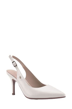 کفش پاشنه بلند کلاسیک سفید زنانه چرم مصنوعی Nine West - کد 807930617