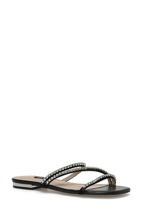 دمپائی مشکی زنانه چرم مصنوعی Nine West - کد 772097315