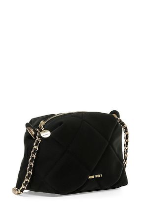 کیف دوشی مشکی زنانه پارچه ای Nine West - کد 896701796