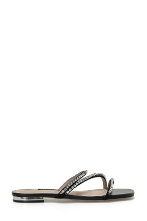 دمپائی مشکی زنانه چرم مصنوعی Nine West - کد 772097315