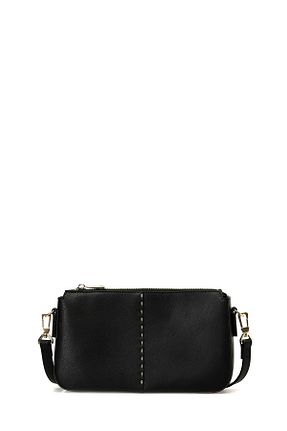 کیف دوشی مشکی زنانه پارچه ای Nine West - کد 852656496