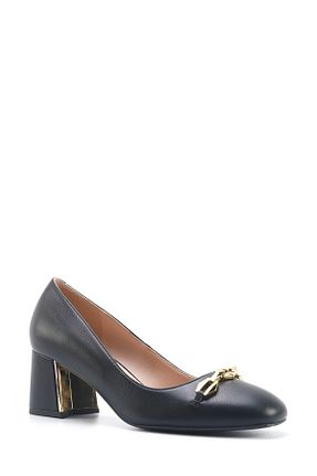کفش پاشنه بلند کلاسیک مشکی زنانه چرم مصنوعی Nine West - کد 899657853