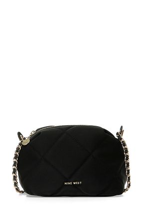 کیف دوشی مشکی زنانه پارچه ای Nine West - کد 896701796
