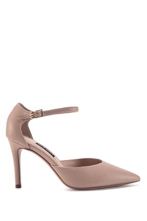 کفش پاشنه بلند کلاسیک بژ زنانه چرم مصنوعی Nine West - کد 749041754