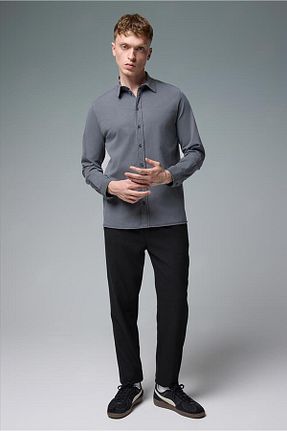 شلوار مشکی مردانه پنبه ای VENA - کد 875003266
