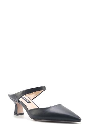 دمپائی مشکی زنانه چرم مصنوعی Nine West - کد 904262676
