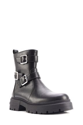 بوت / نیم بوت مشکی زنانه چرم مصنوعی Nine West - کد 860179307