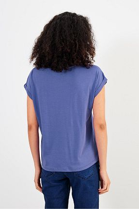 تیشرت بنفش زنانه رگولار VENA - کد 816524048