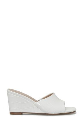 دمپائی سفید زنانه چرم مصنوعی Nine West - کد 822232770