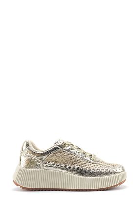 کفش اسنیکر طلائی زنانه بند دار Nine West - کد 917777867