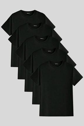 تیشرت مشکی مردانه رگولار GENIUS STORE - کد 929943408