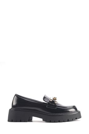 کفش لوفر مشکی زنانه چرم مصنوعی Nine West - کد 856441294