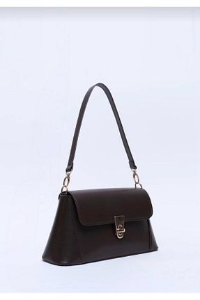 کیف دوشی قهوه ای زنانه چرم مصنوعی Rose bags - کد 929384746