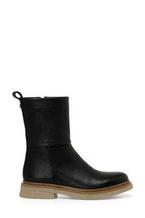 بوت / نیم بوت مشکی زنانه چرم خالص Nine West - کد 843639092