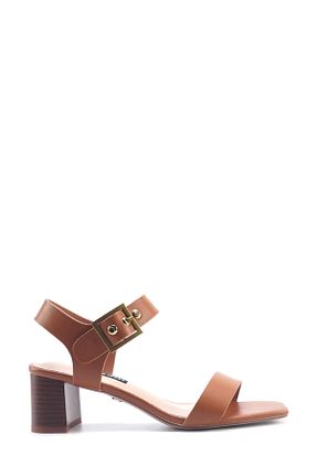 صندل قهوه ای زنانه پاشنه ضخیم Nine West - کد 899657867