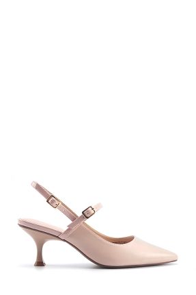 کفش پاشنه بلند کلاسیک بژ زنانه چرم مصنوعی Nine West - کد 899657864