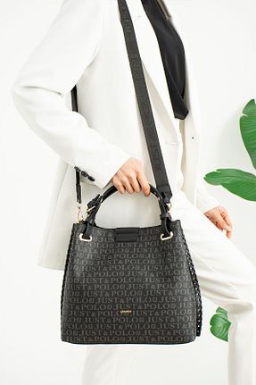 کیف دوشی بژ زنانه چرم خالص Just Polo - کد 756489030