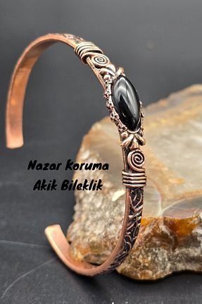 دستبند جواهر مشکی زنانه سنگ طبیعی NBS Beautiful Naturel Stones - کد 929945895