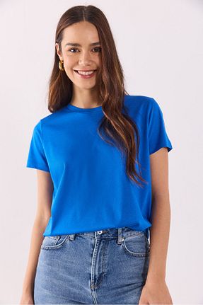تیشرت طوسی زنانه یقه دوچرخه VENA - کد 924582484