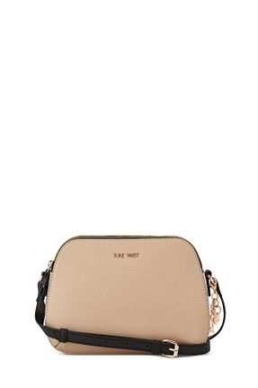 کیف دوشی بژ زنانه چرم مصنوعی Nine West - کد 904263059