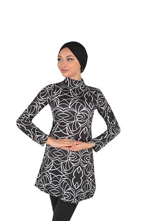 مایو حجاب رنگی زنانه چاپی Albayrak - کد 926961451