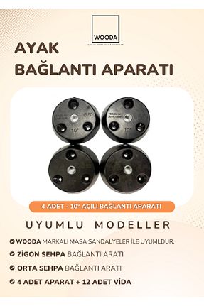 پایه مبل مشکی Wooda Çocuk Mobilyası & Aksesuar - کد 930007029