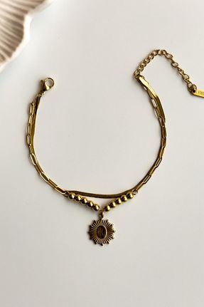 دستبند استیل (فولاد) زرد زنانه استیل ضد زنگ Radino Collection - کد 929966892