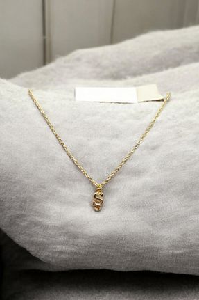 گردنبند استیل ( فولاد ) طلائی زنانه استیل (فولاد) Atolyezone - کد 929977113