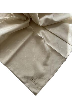 روسری بژ 90 x 90 Vakko - کد 815287383