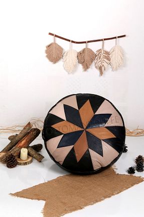 پوف و نیمکت سبز 60 x 60 Ottoman Pouffe - کد 710423209