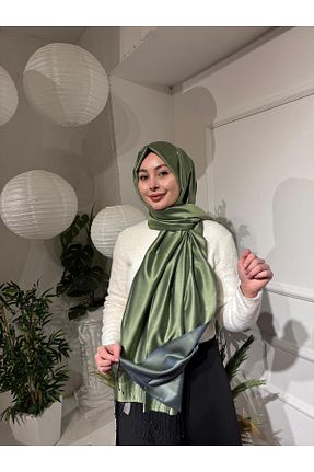 شال سبز زنانه ابریشم ipekevi - کد 790839637