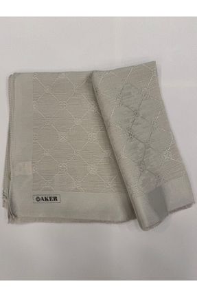 شال قهوه ای زنانه پنبه ای Aker - کد 887176323