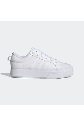 کفش اسنیکر سفید زنانه بند دار adidas - کد 796619048