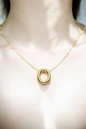 گردنبند استیل ( فولاد ) طلائی زنانه استیل (فولاد) Atolyezone - کد 929987837