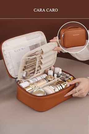 کیف آرایش قهوه ای CARA CARO - کد 929839637