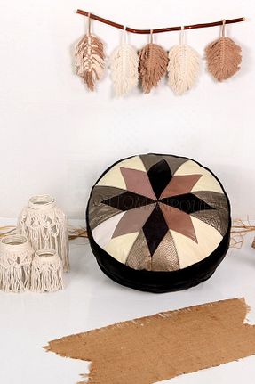 پوف و نیمکت سبز 60 x 60 Ottoman Pouffe - کد 710374894