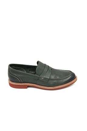 کفش کلاسیک سبز مردانه چرم خالص Freefoot - کد 929994992