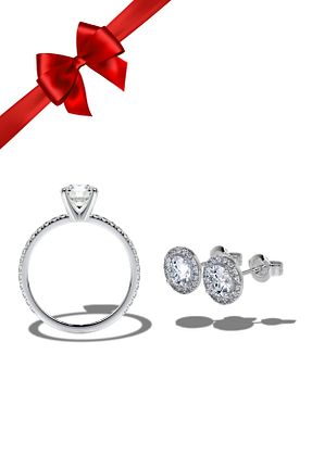 انگشتر نقره صورتی زنانه زیرکن CARAT STONE - کد 703578178