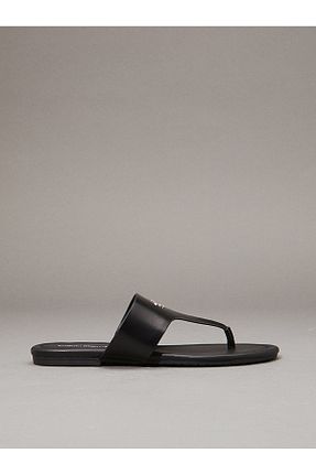 دمپائی مشکی زنانه چرم مصنوعی Calvin Klein - کد 930047596