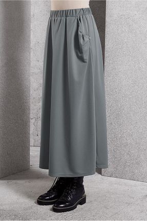 دامن حجاب طوسی زنانه رگولار Alvina - کد 875374383