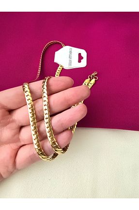 گردنبند استیل ( فولاد ) زرد زنانه استیل ضد زنگ Riccoco Accessory - کد 930007352