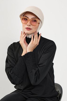 کلاه شنای حجاب بژ Aisha