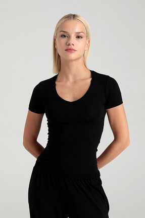 بلوز مشکی زنانه ساده SHEISMONO - کد 930008435