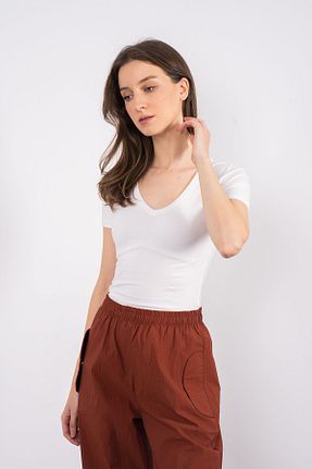 بلوز نباتی زنانه ساده SHEISMONO - کد 930008430