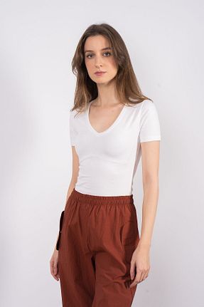بلوز نباتی زنانه ساده SHEISMONO - کد 930008430